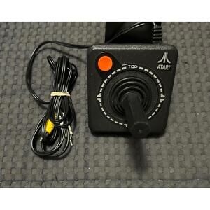 Genuine ATARI Jakks Pacific Black Joy Stick Plug N Play TV Game TESTED